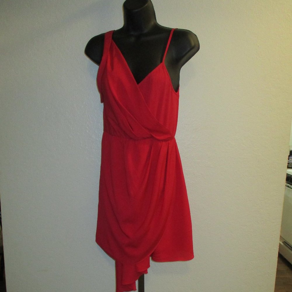 Sparkle and Fade Red Halter Girls Dress XS